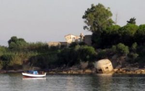 Operation Ladbroke gliders in Sicily - ruined Terrauzza tuna factory and pillbox today.