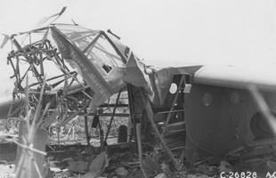 The smashed nose of Glider 88